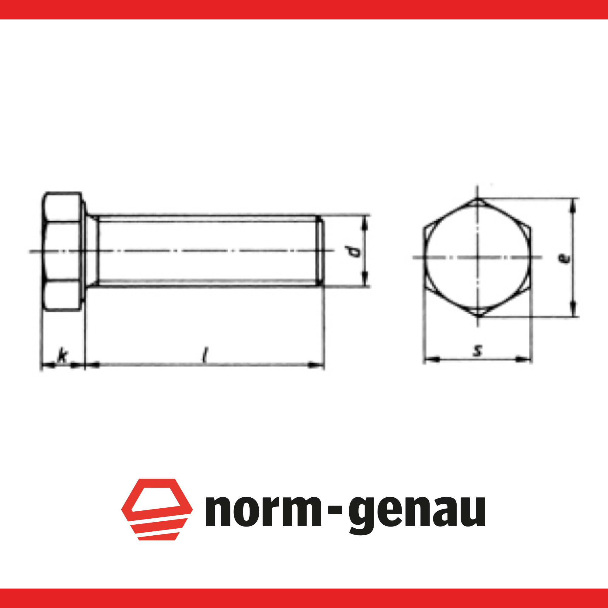 Sechskantschraube DIN 933 - M5x20 mm - Edelstahl V2A 1 Stk.