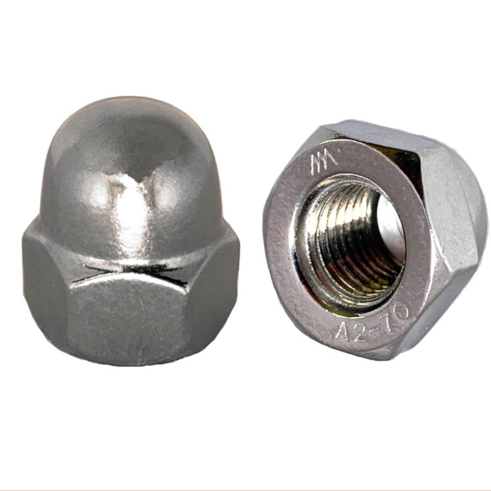 Hutmutter DIN 1587 Edelstahl hohe Form M5 - 1 Stk. Hutmutter DIN 1587 Edelstahl hohe Form M5 - 1 Stk.